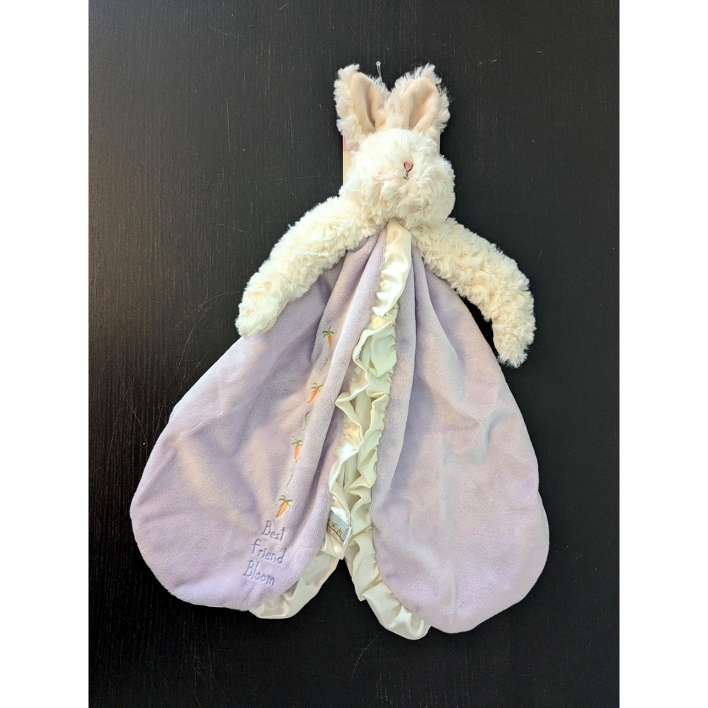 NWT Bunnies by the Bay Lovey Bunny Security Blanket Best Friend Bloom Purple